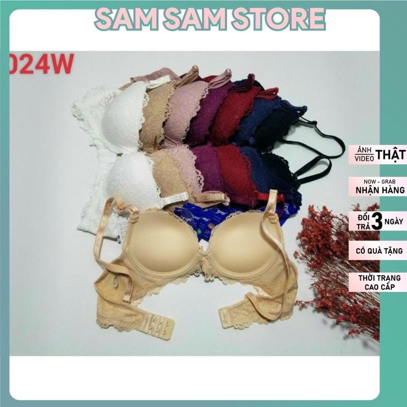 Áo Ngực Việt Nam Có gọng. Áo Lót Ren Boya Mút Dày Nâng Ngực Mã M024W