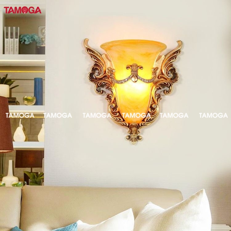 Bộ 02 đèn Đèn gắn tường trang trí cao cấp TAMOGA MIKIYA 6174 + Kèm bóng led chuyên dụng