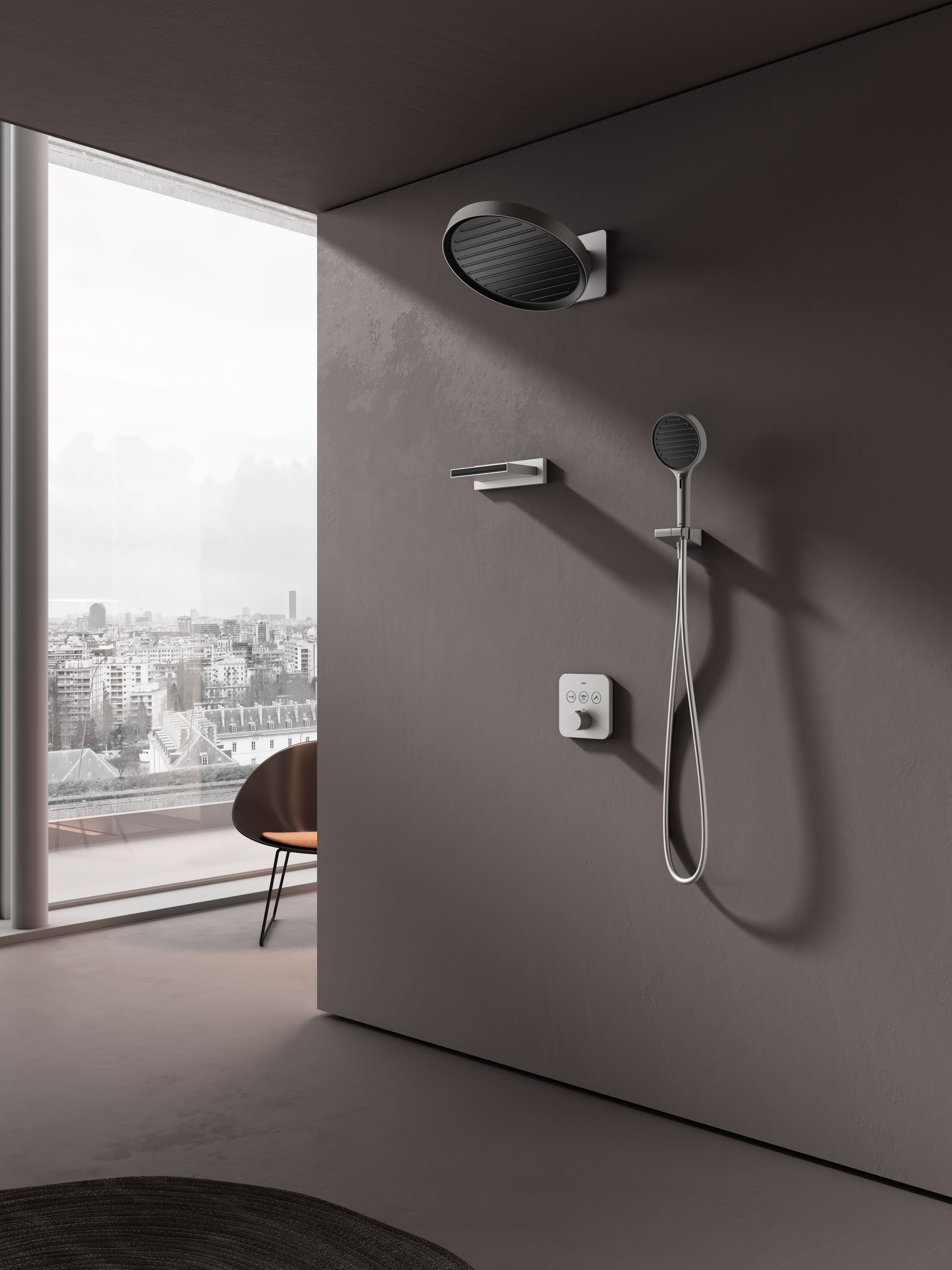 Bộ Sen tắm MBox âm tường MBOX 3 chức năng màu Chrome