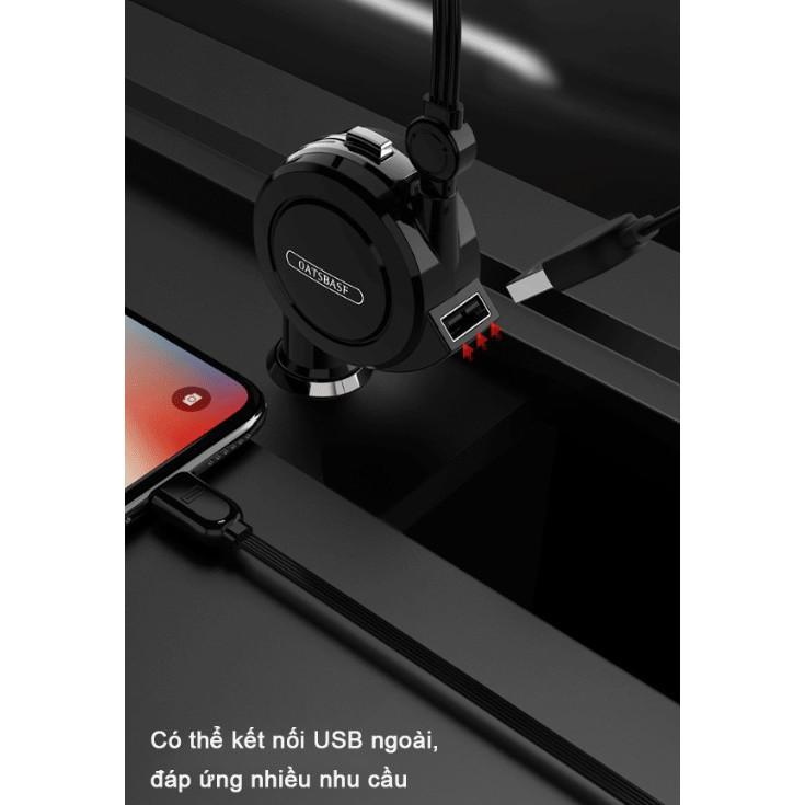 Bộ Sạc điện thoại trên xe ô tô 3 trong 1