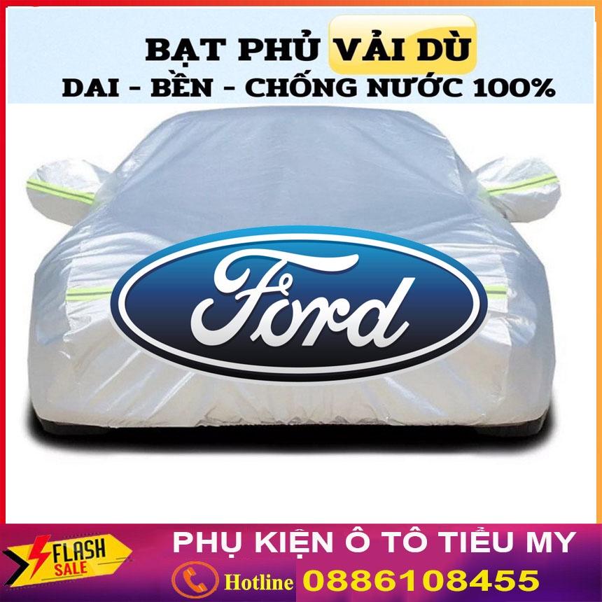 Bạt Phủ Ô Tô Vải Dù Ford EcoSport, Everest, Escape, Focus, Explorer, Ranger chống nóng, chống nước