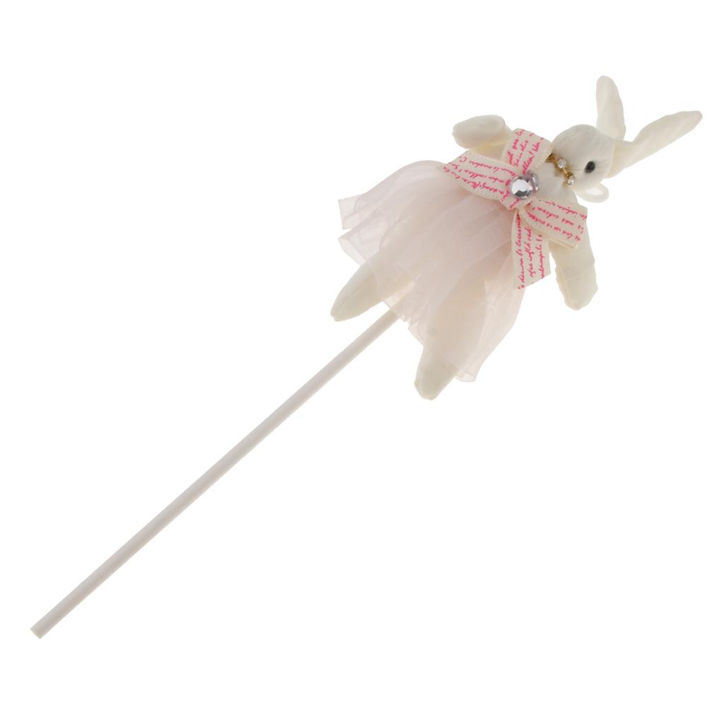 Bunny Shape Cake Topper Insert Sticks Wedding Party Cake Decoration