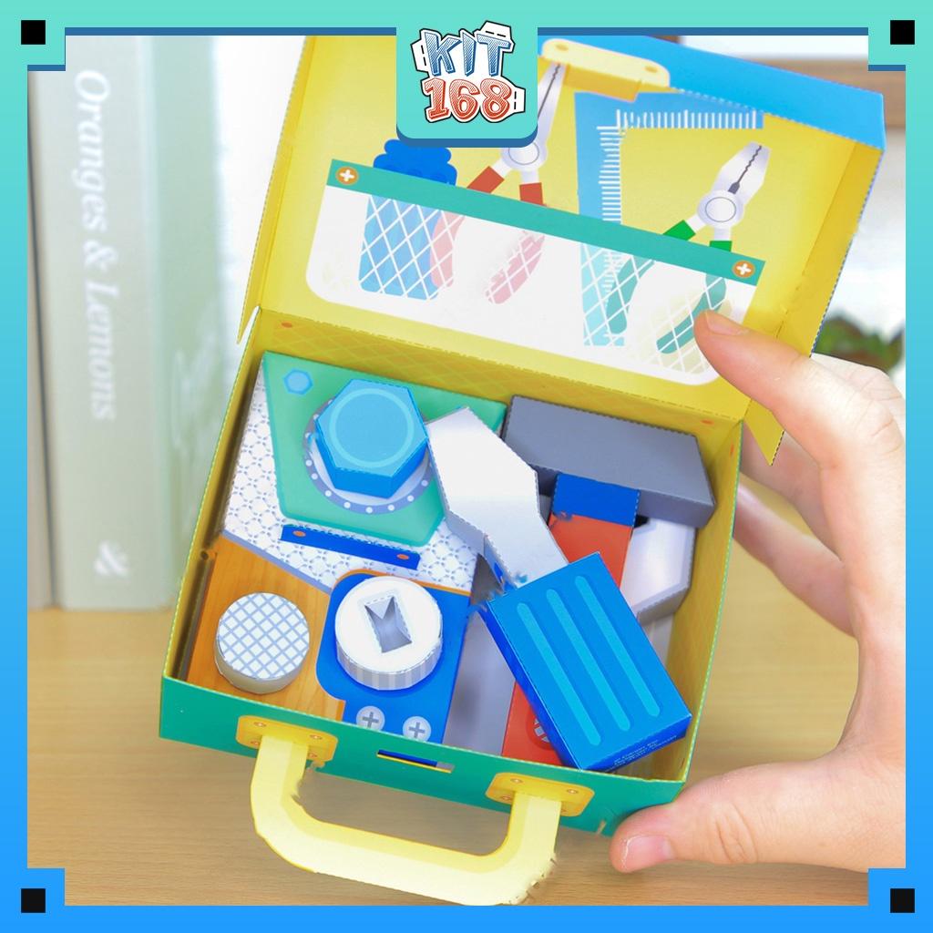 Mô hình giấy đồ vật đồ chơi Bộ Tool sửa chữa