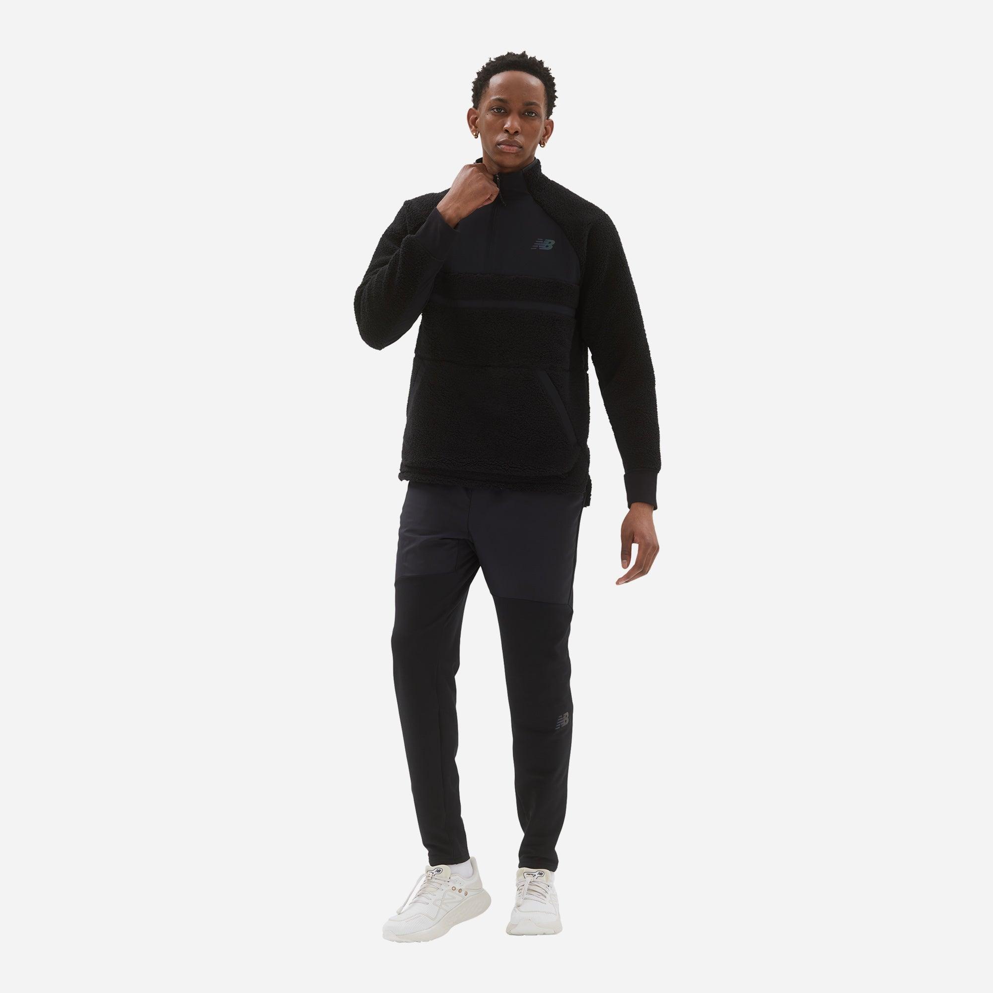 Áo thun tay dài thể thao nam New Balance APP RUNNING LONG SLEEVES T-SHIRT M BLACK - MT23285BK