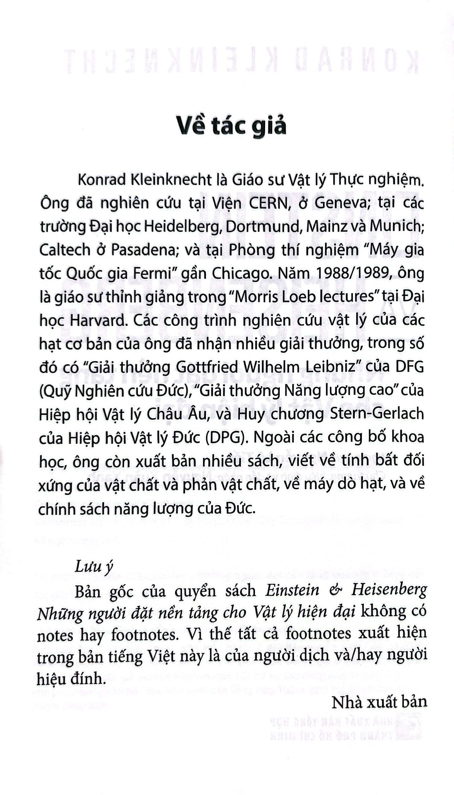 Sách - Einstein Và Heisenberg - Những Người Đặt Nền Tảng Cho Vật Lý Hiện Đại