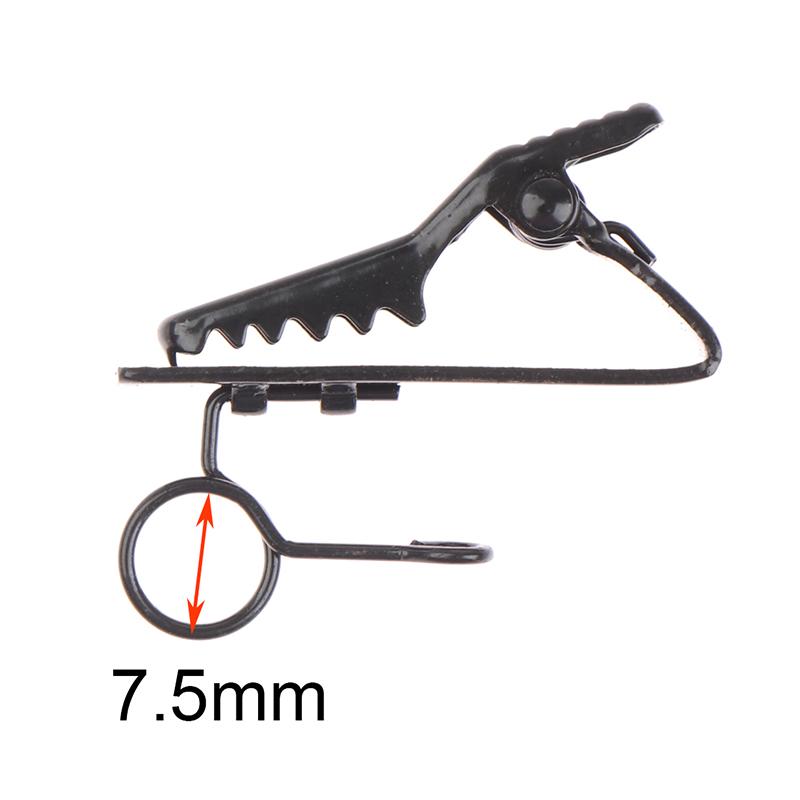 1PC micrô đen clip clip clip mic ve áo micrô clip micro phụ kiện