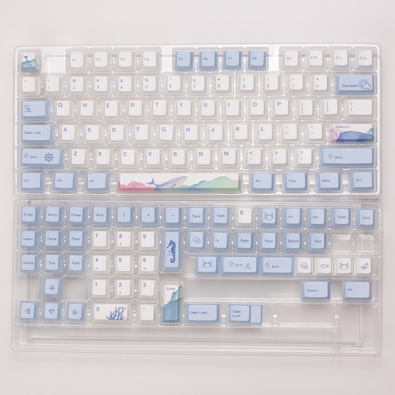 129 Keys PBT Keycaps Set Durable   Theme for Mechanical Keyboards