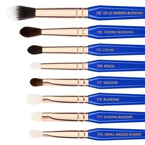 Bộ Cọ Trang Điểm Bdellium GOLDEN TRIANGLE EYES ONLY COMPLETE 15PC. BRUSH SET WITH POUCH