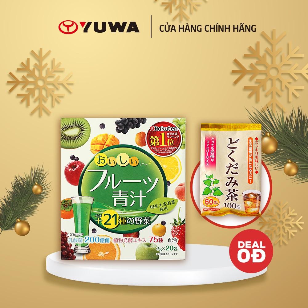 Bột lá đại mạch non Yuwa Nhật Bản
