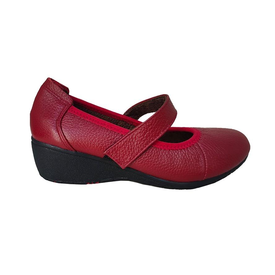 Giày Nữ Búp Bê HÀ NAM Da Bò Thật Thời Trang Cao Cấp 5cm GBBN2059