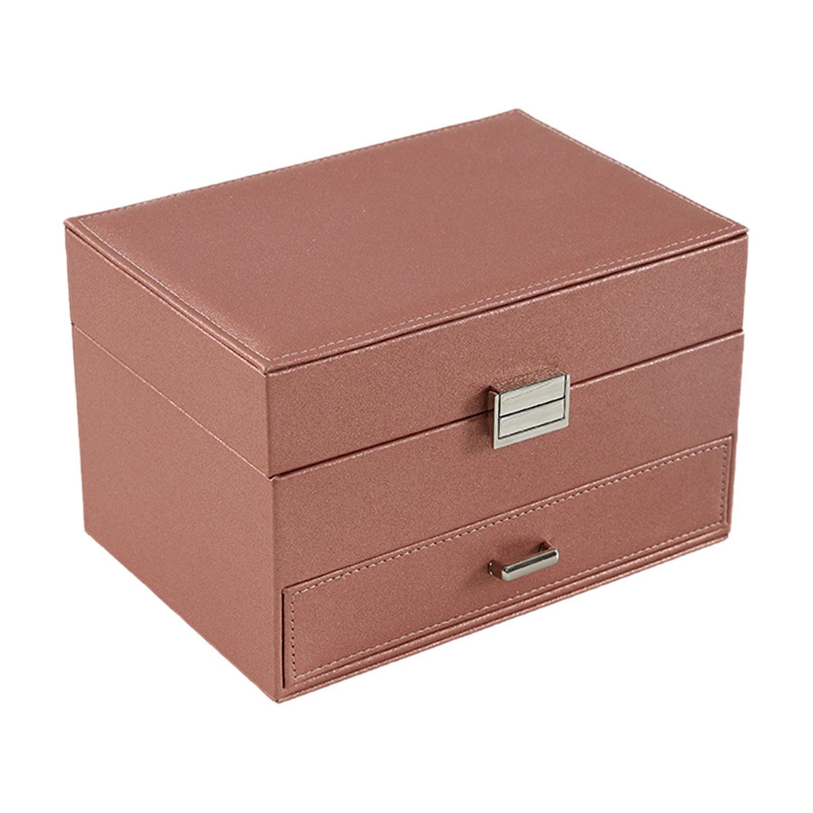 Jewelry Box Jewelry Case with Drawers Earrings Bracelets Rings Large Storage Capacity Necklace Organizer Jewelry Organizer for Women Girls