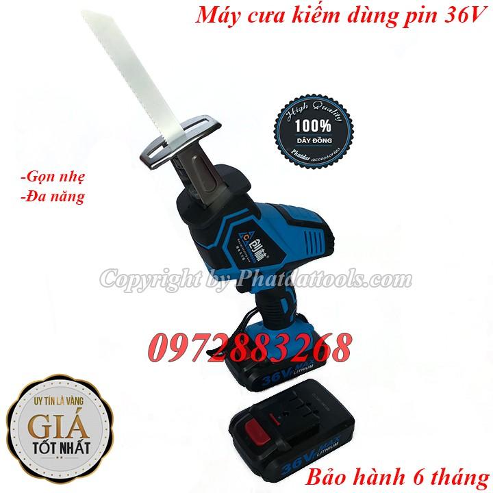 Máy cưa kiếm dùng pin-Máy cưa kiếm pin đa năng-2 pin 36V-Kèm 4 lưỡi cưa