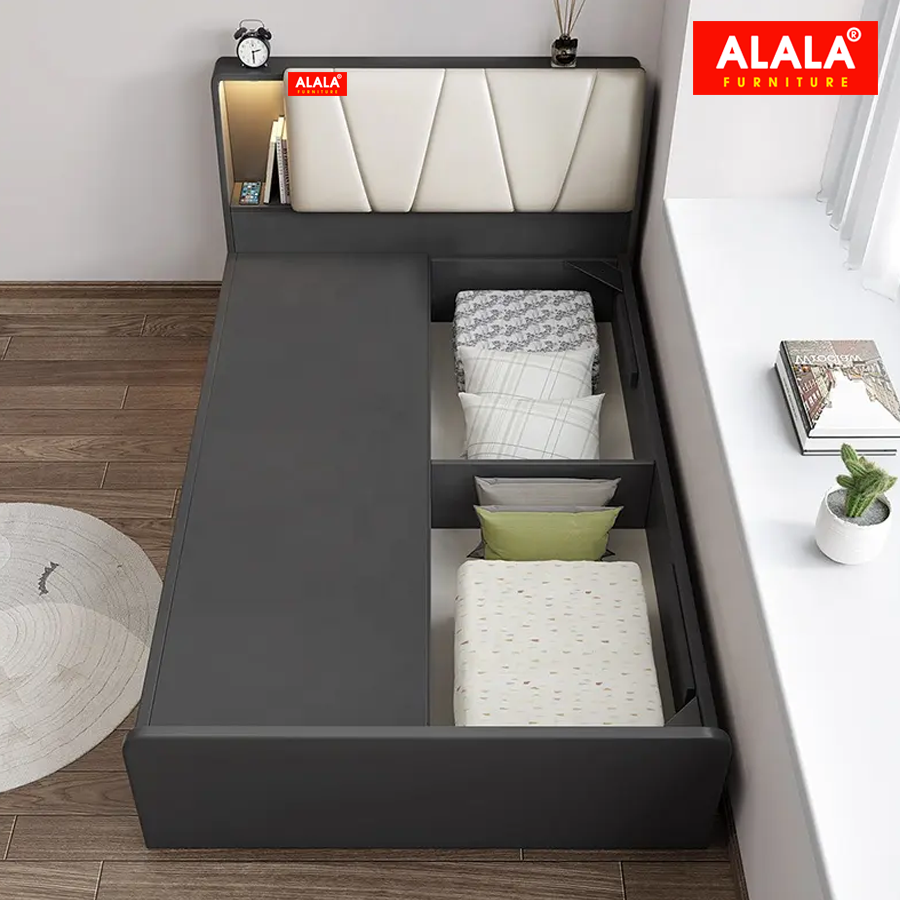 Giường ngủ ALALA1036 gỗ HMR chống nước - www.ALALA.VN - 0939.622220