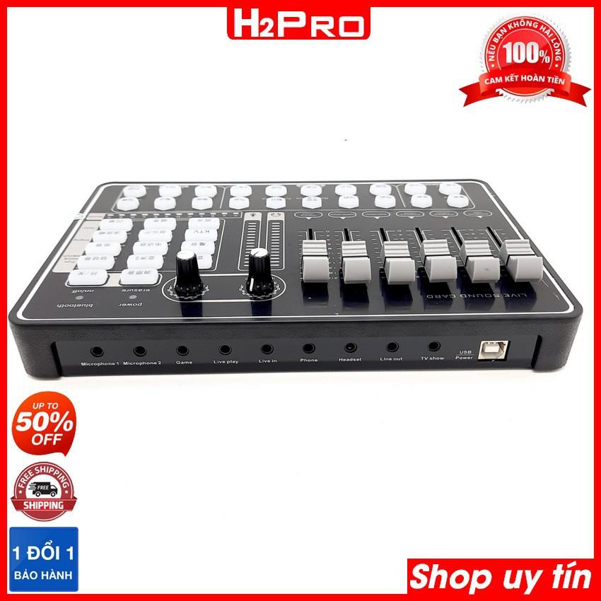 Sound card livestream K9 Bluetooth H2PRO, Sound card K9 thu âm chuyên nghiệp, hát karaoke online hay