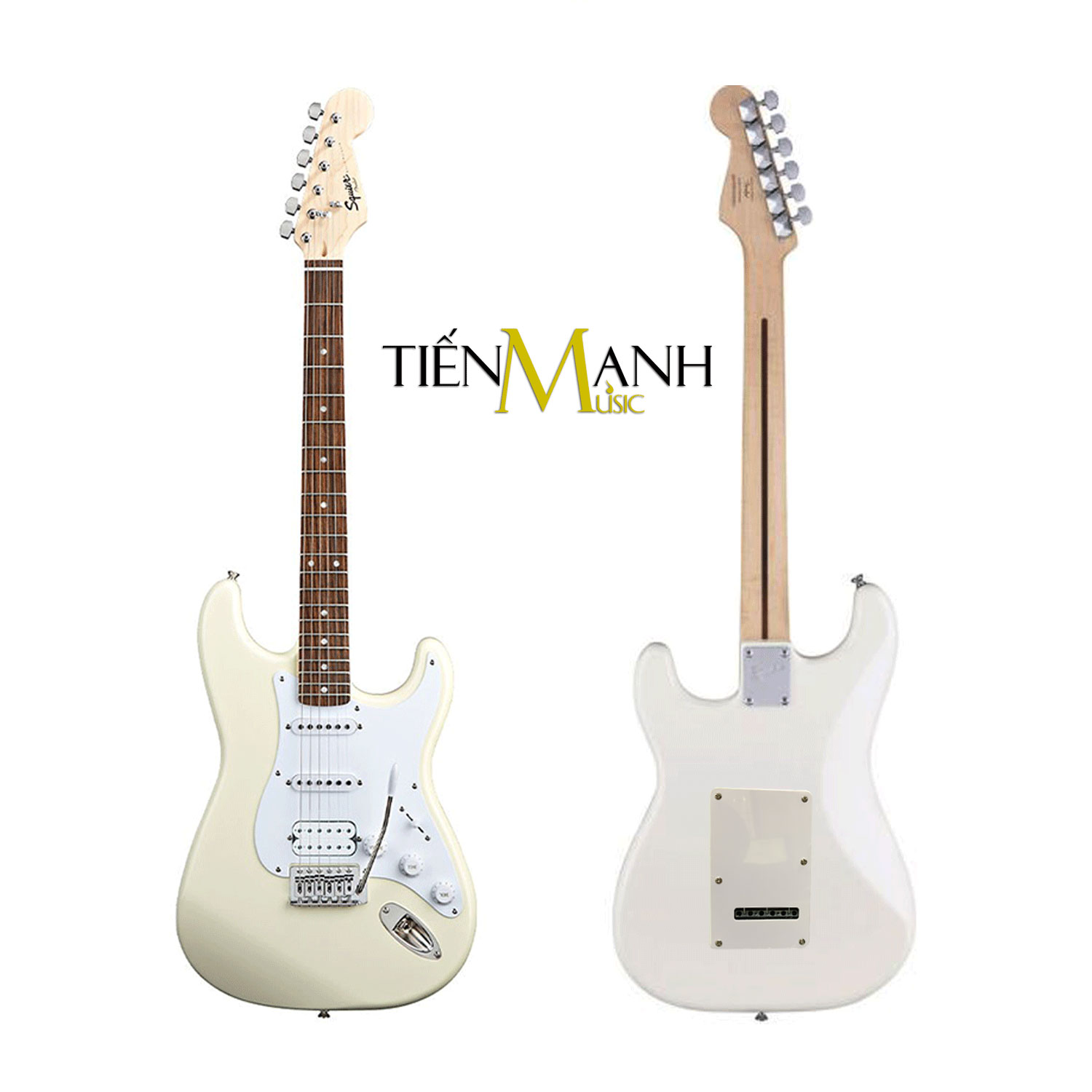 [Chính Hãng Mỹ] Đàn Guitar Điện Fender Squier Bullet Stratocaster HSS SQ STRAT -  Arctic White Electric - Kèm Móng Gẩy DreamMaker