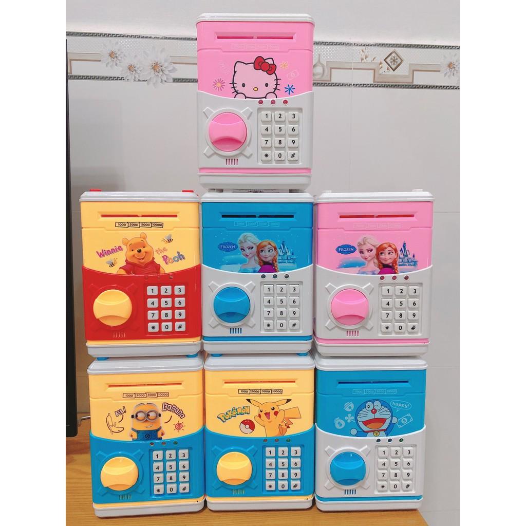 Két Sắt Điện Tử mini, Thông Minh Quà Tặng Dành Cho Bé + Tặng Kèm 3 Pin Con Ó