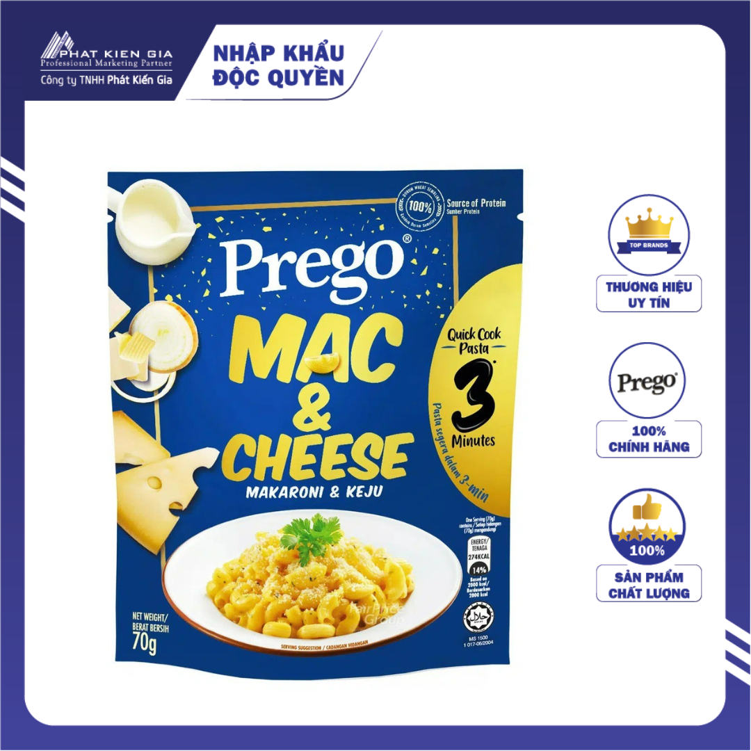 Nui Ăn Liền Carbonara Nấm Prego 71g