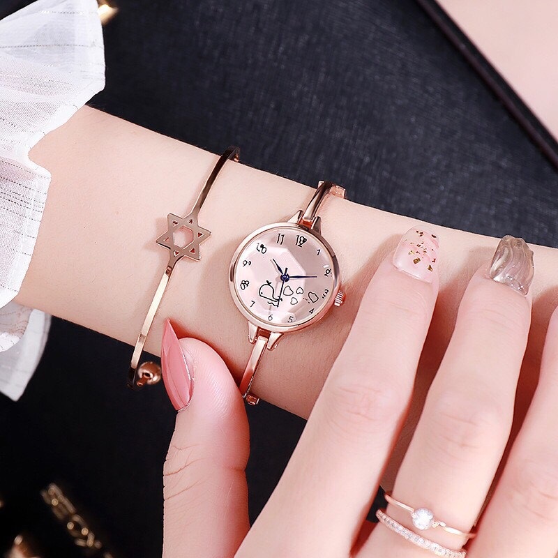 Đồng hồ thời trang hình cá voi nữ dây kim loại MS7862