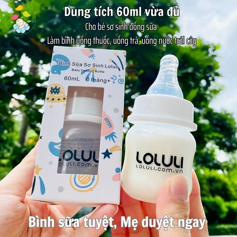 Bình sữa Loluli nhựa PP 60ml