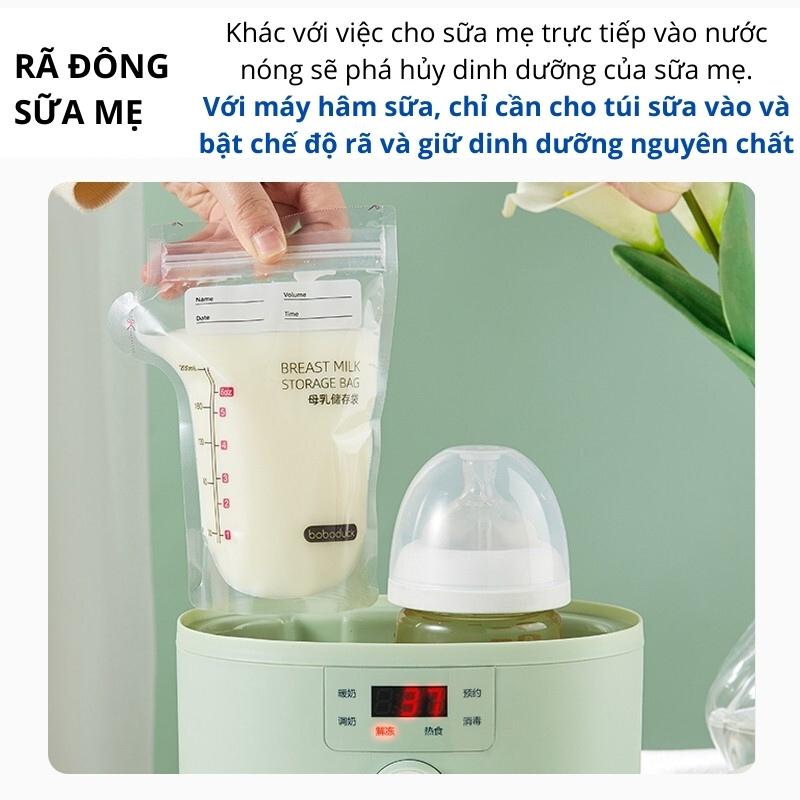 Máy Hâm 6 Chức Năng Hâm Sữa Mẹ, Pha Sữa Bột, Rã Đông Sữa Mẹ, Hấp Chín Thức Ăn, Khử Trùng, Hẹn Giờ Thông Minh Bugu BG-BH1 - Hàng Chính Hãng