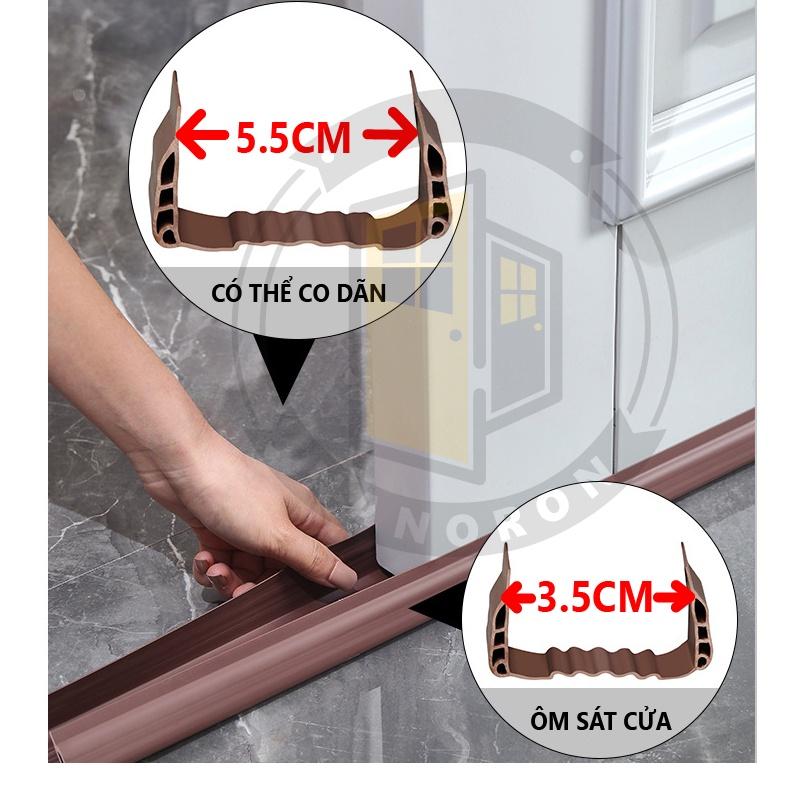 Nẹp chặn cửa thế hệ thứ 4 chặn gió khe cửa NANORON Thanh xốp ron chắn cửa chống ồn, chống thoát hơi điều hòa côn trùng