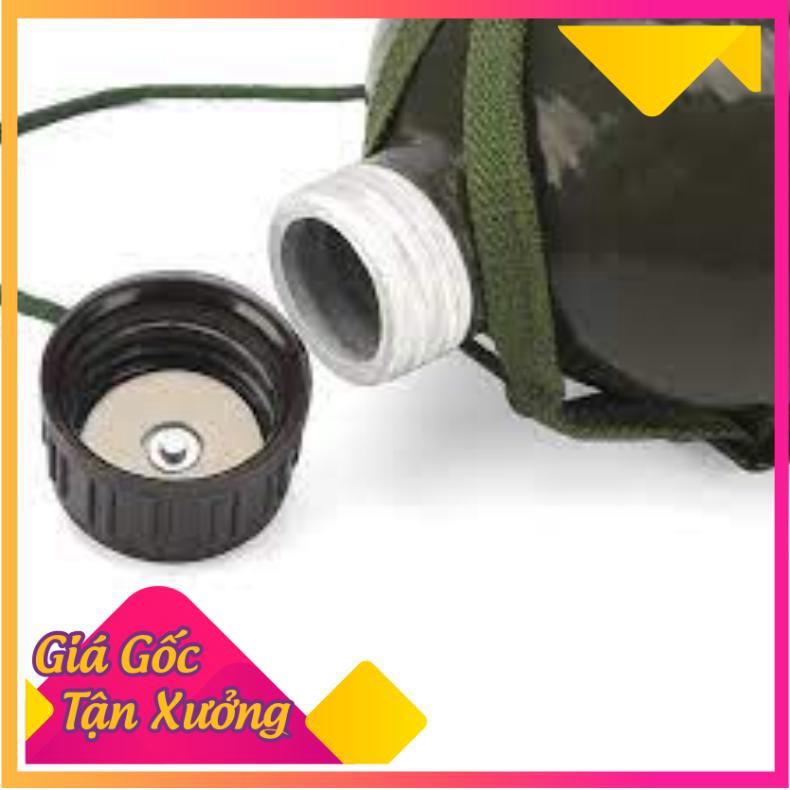 Bình Tông, Bình Bi Đông Vỏ Nhôm dung tích 1 lít đựng nước, đựng rượu