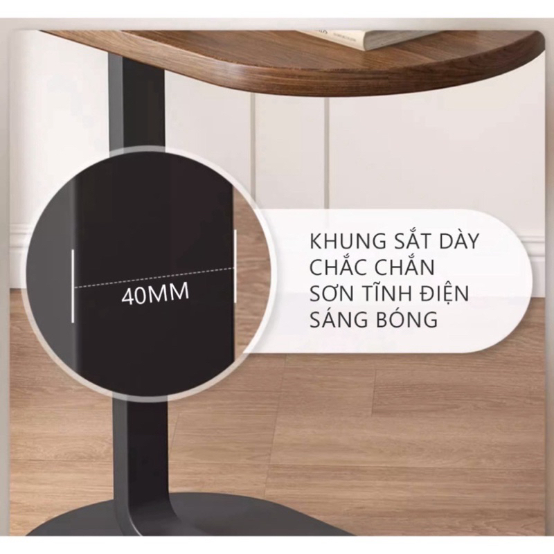 Bàn Trà Cạnh Sofa Khung Sắt Tính Điện Hình Chữ U Kiểu Dáng Hiện Đại AM108