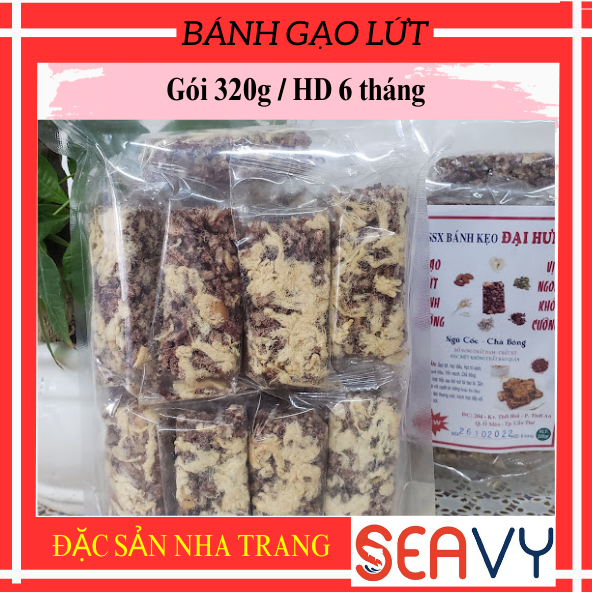 Đặc Sản Nha Trang - Bánh Gạo Lứt 4 Vị Chà Bông, Siêu Hạt, Yến Mạch Seavy Gói 300G