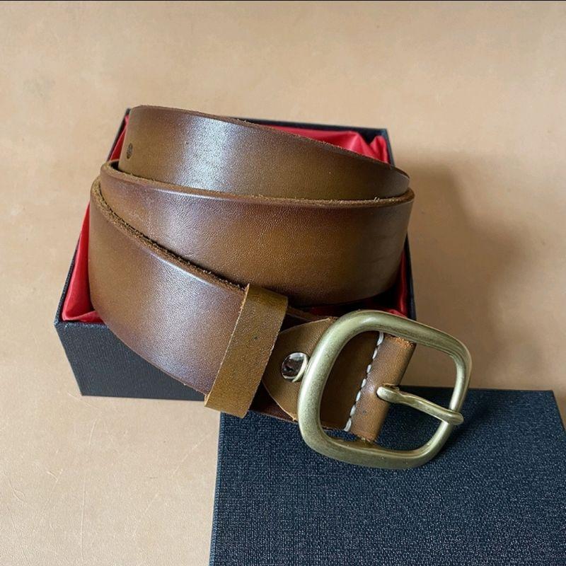 Thắt Lưng_Dây Nịt Nam TM112 Da Bò Nhập Khẩu Chất Lượng Cao Khóa Đồng Đúc Bản 3.8cm Bảo Hành Ba Năm
