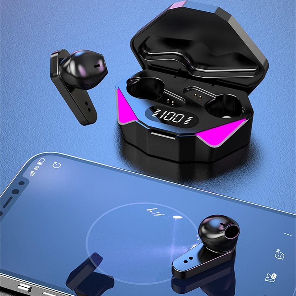 TWS Bluetooth Tai Nghe Nhét Tai Có Micro Thể Thao Tai Màn Hình Hiển Thị Đèn LED Không Dây Tai Nghe HiFi Stereo Tai Nghe Nhét Tai Tai Nghe Chơi Game