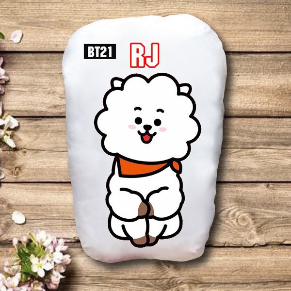 Gấu ôm BT21 2 mặt ảnh /gối ngủ bts bt21