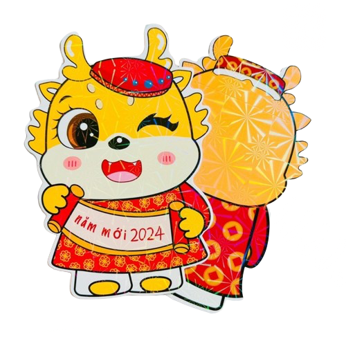 50 bao lì xì Tết 2024 cute độc lạ 10 cm lì xì chibi con rồng Giáp Thìn