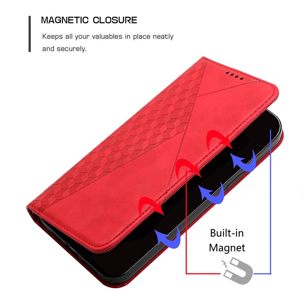 Bao da điện thoại nắp lật cho Oppo A12 A52 A72 A92 A5 2020 A9 2020 A74 A54 A93 A94 5G F19 Pro Plus Reno 5z
