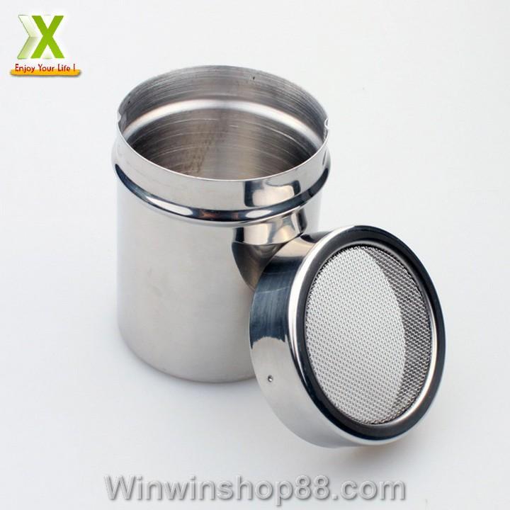 Lọ rắc bột ca cao, matcha chất liệu inox - Winz.vn