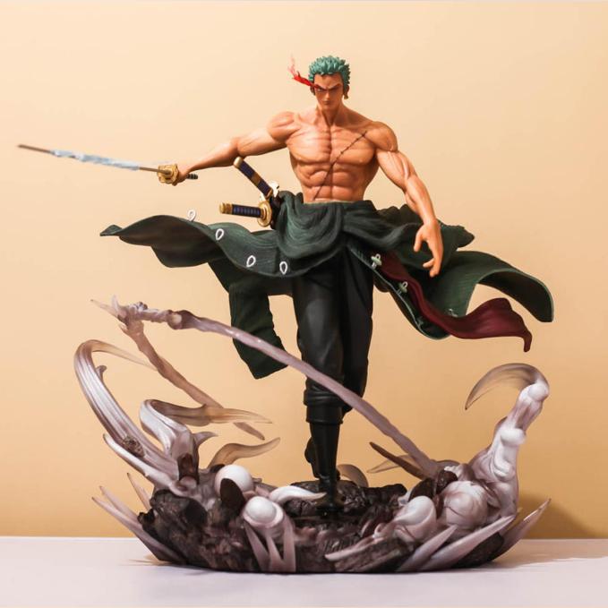 Mô Hình Zoro Sử Dụng Enma Siêu Ngầu 28cm 2 Đầu 2 Tay Mô Hình One Piece Cao Cấp, Figure Mô Hình Anmie One Piece Luffy Vu