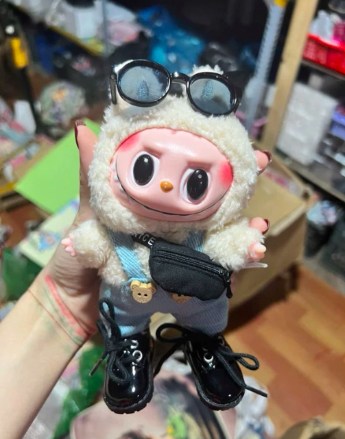 Quần áo cho Labubu V2 - Yếm Gấu Dành Cho Búp Bê LBB V1, Thời Trang Cho Búp Bê Xinh
