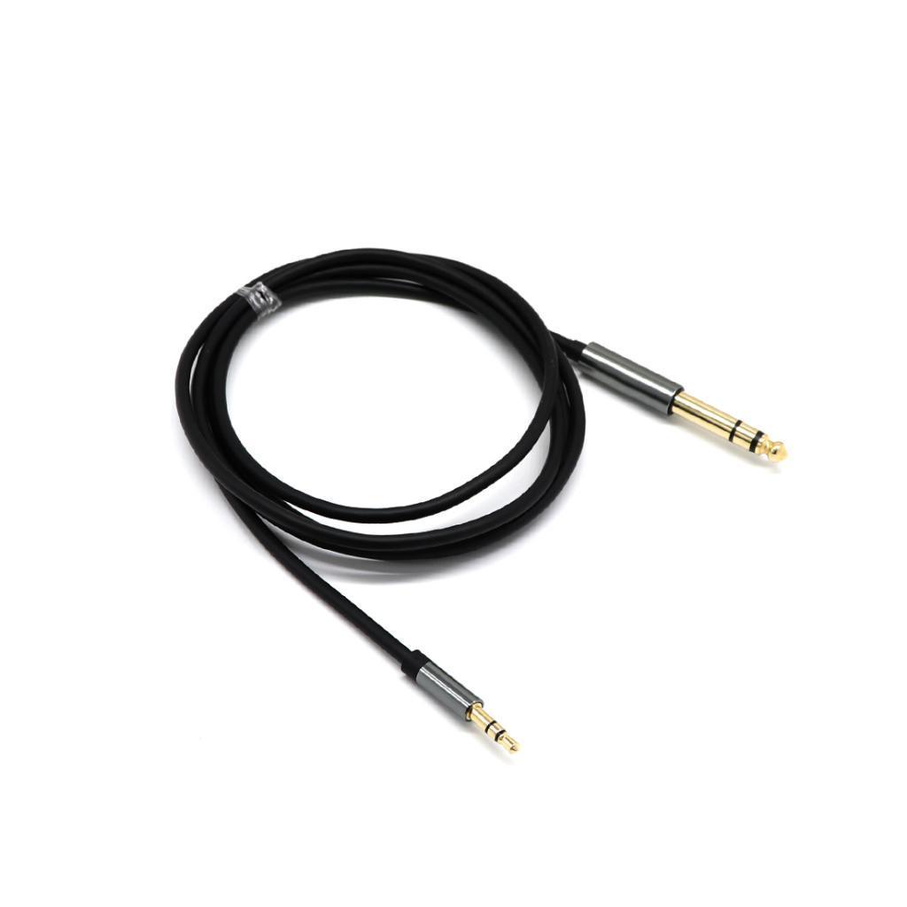 3.5mm 1/8" Male to 6.35mm 1/4" Male TRS Stereo Audio Cable
