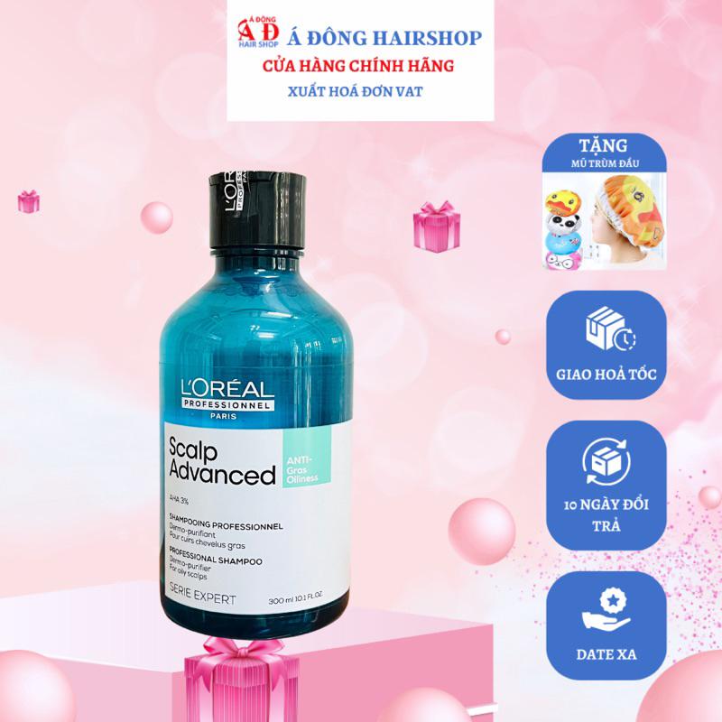 DẦU GỘI MẶT NẠ TÓC DẦU LOREAL SCALP ADVANCED ANTI GRAS OILINESS AHA GIẢM TIẾT BÃ NHỜN