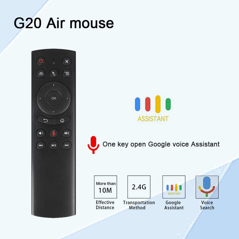 Điều Khiển Remote Bluetooth G20, Tìm Kiếm Giọng Nói Air Mouse Remote Voice - Hàng Nhập Khẩu