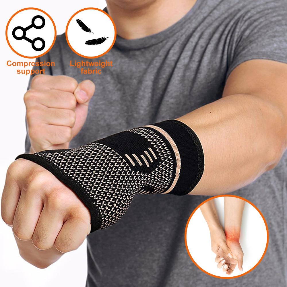 1PCS Niềng tay đeo tay với dây đeo dây đeo dây đeo bằng dây đeo dây đeo cổ tay có áp lực Color: 1PC L