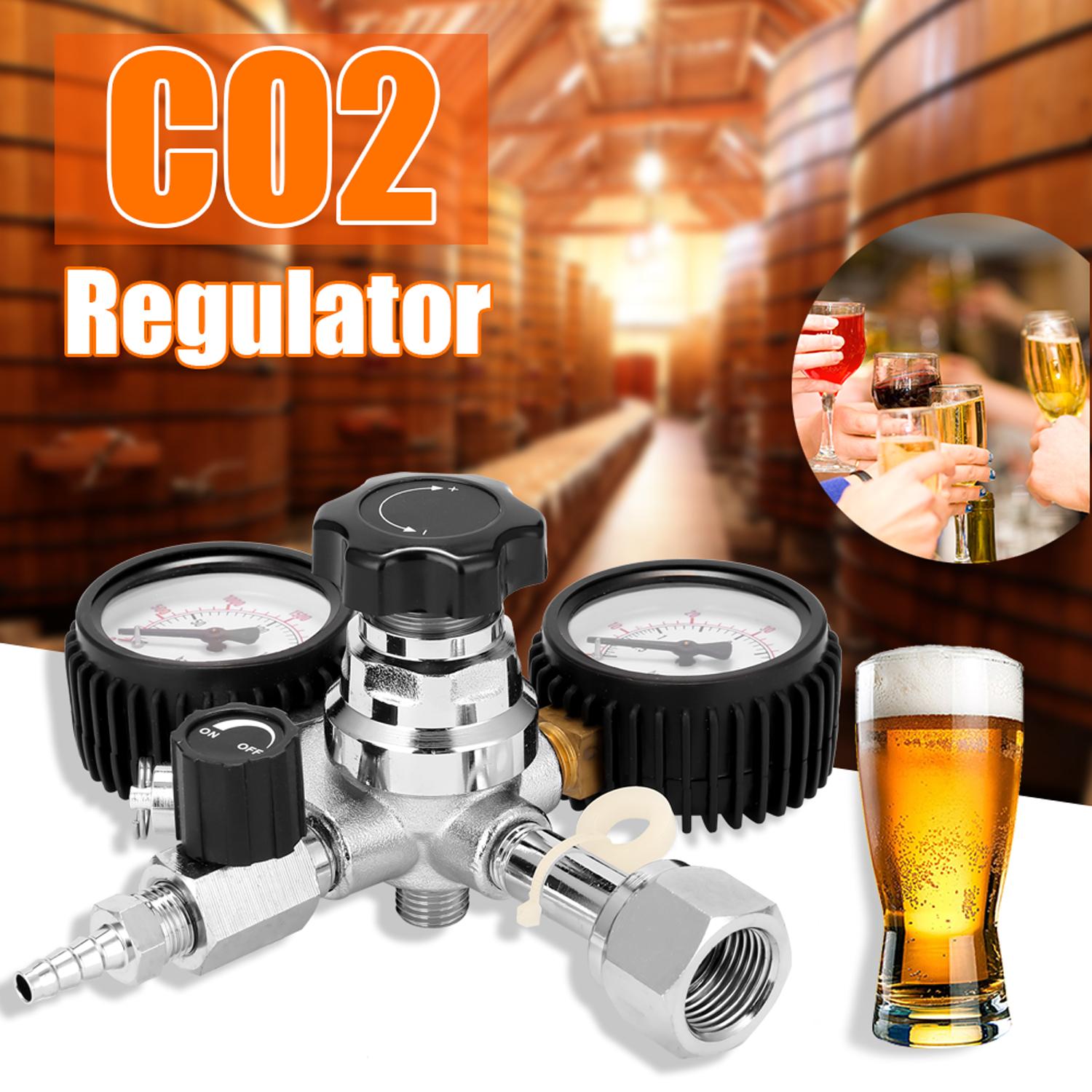 CGA320 Beer Keg CO2 Regulator Safety Pressure Relief Valve 0-3000 PSI Tanks Pressure Adjustable
