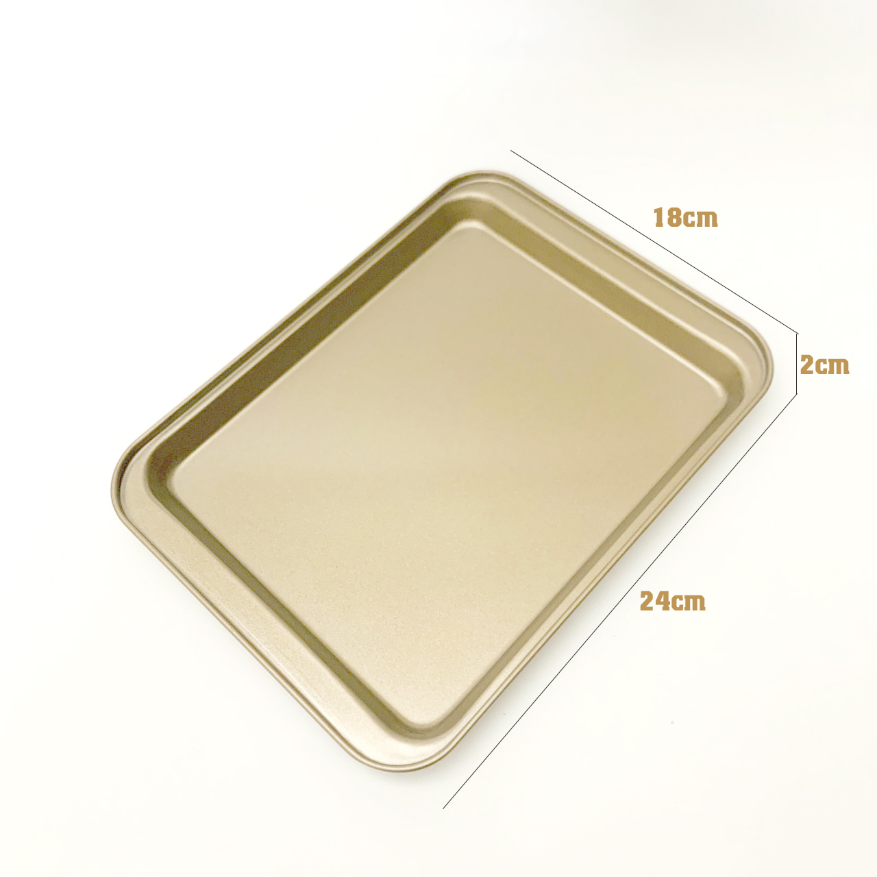 Khay Nướng Bánh Chữ Nhật Chống Dính 24*18*2cm