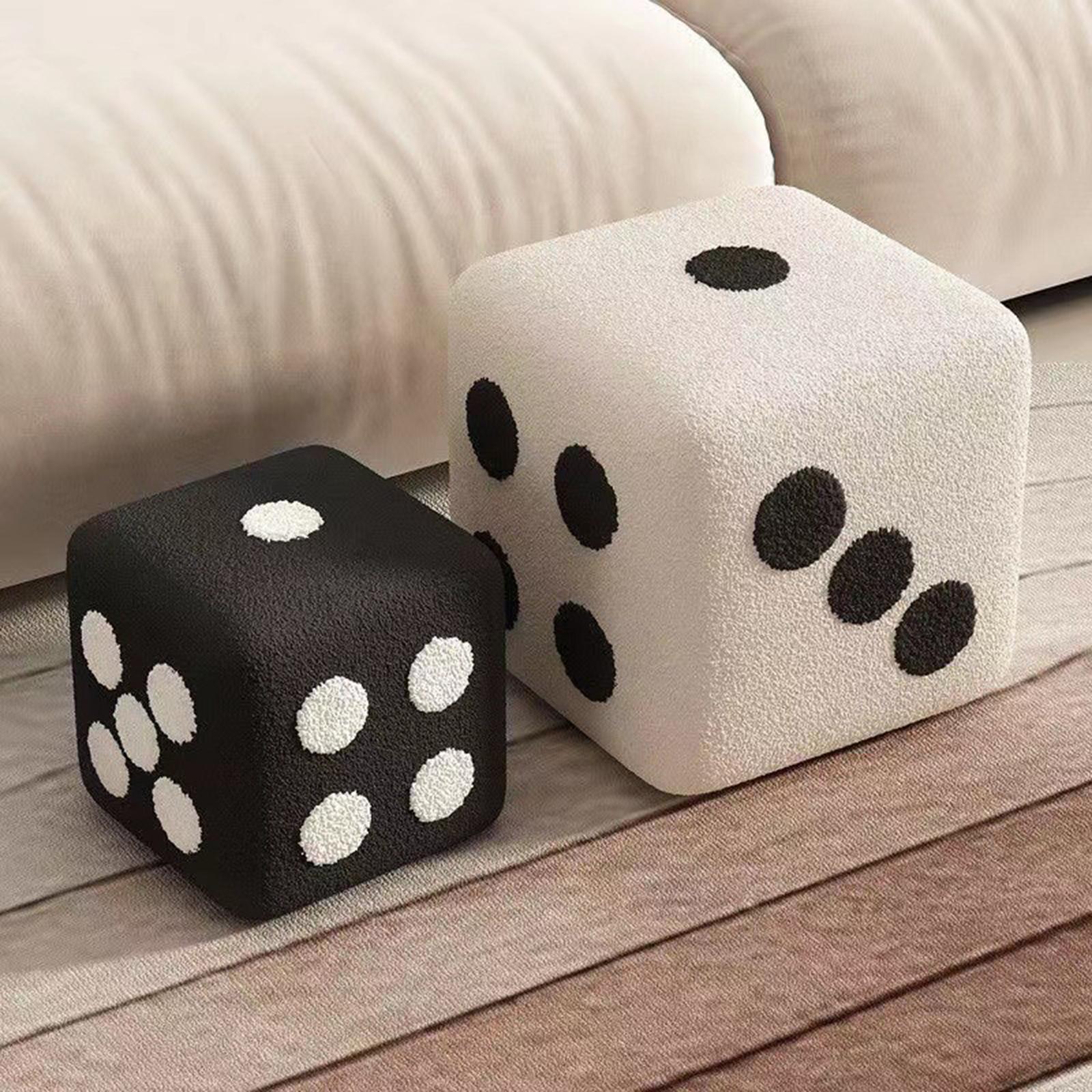 Cube Ottoman Foot Rest Stool Decorative Sofa Stool for Living Room Apartment