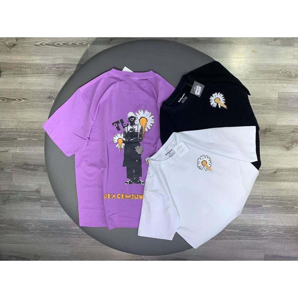 Áo Thun Cotton Nam Nữ Hoa Cúc G Dragon Unisex