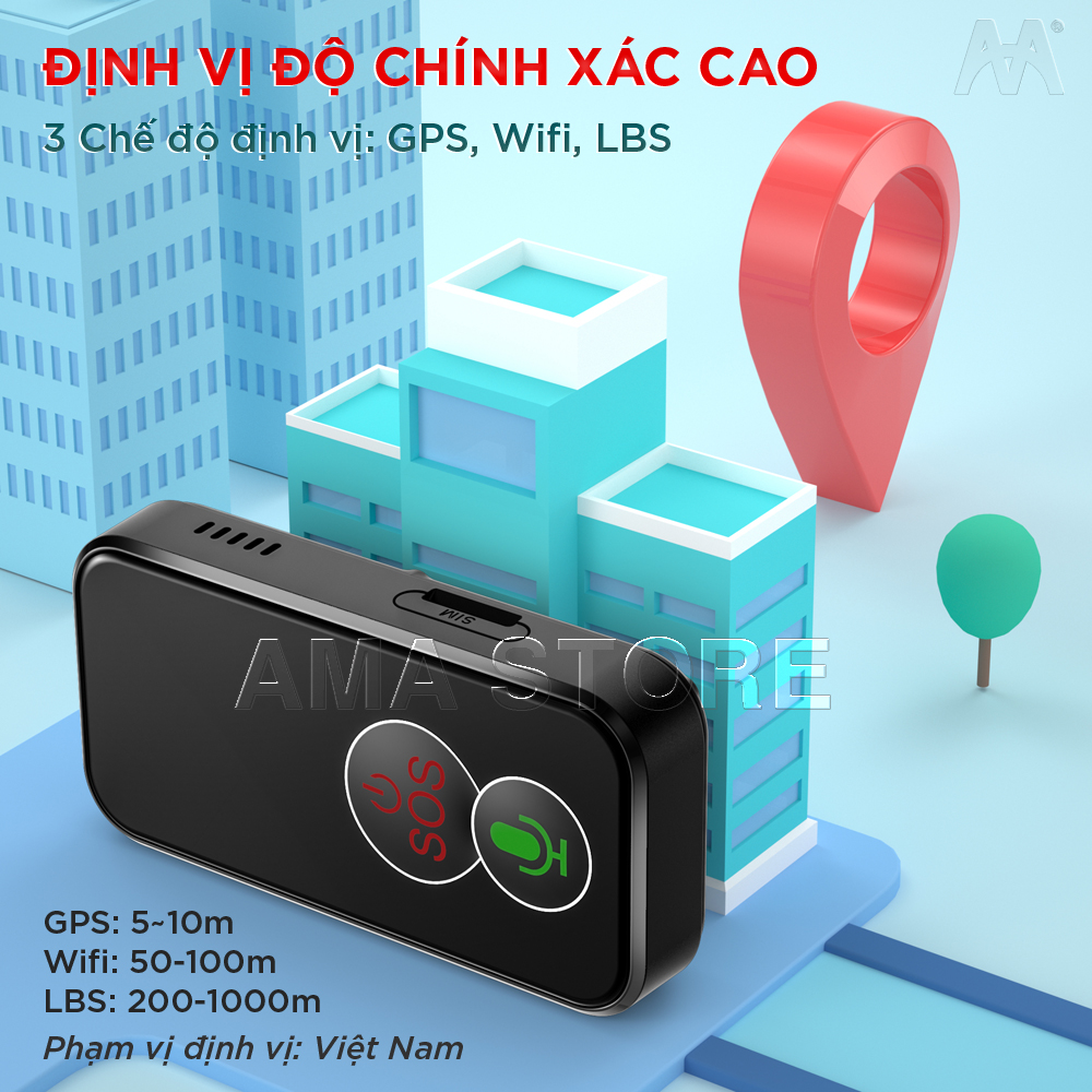 Định vị GPS không dây Thông minh FA81 Dành cho Trẻ em, Học sinh, Người già, Hàng hóa, Ô tô, Xe máy Hàng nhập khẩu