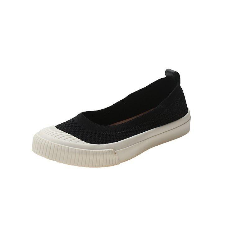 Giày Slip On Nữ Đẹp Ôm Chân Thoáng Khí Siêu Xinh Với 2 Màu : Đen, Nâu Sữa Có Đủ Size Từ 35-40 SHOP HAMI G35