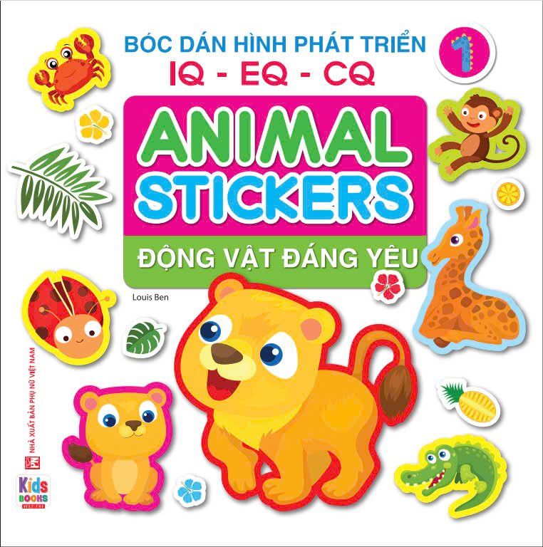 ANIMAL STICKER - Động vật đáng yêu -  Bóc dán hình phát triển IQ-EQ-CQ