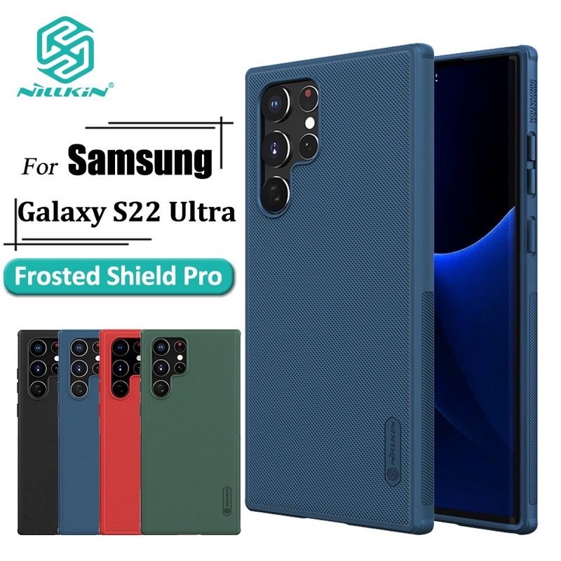 Ốp Lưng Nillkin Dạng Sần Dành cho Samsung Galaxy S23 Ultra chính Hàng Nillkin FROSTED Viền dẻo chống sốc, lưng dạng sần chống bàn vân tay, cầm chắc chắn - hàng chính hãng