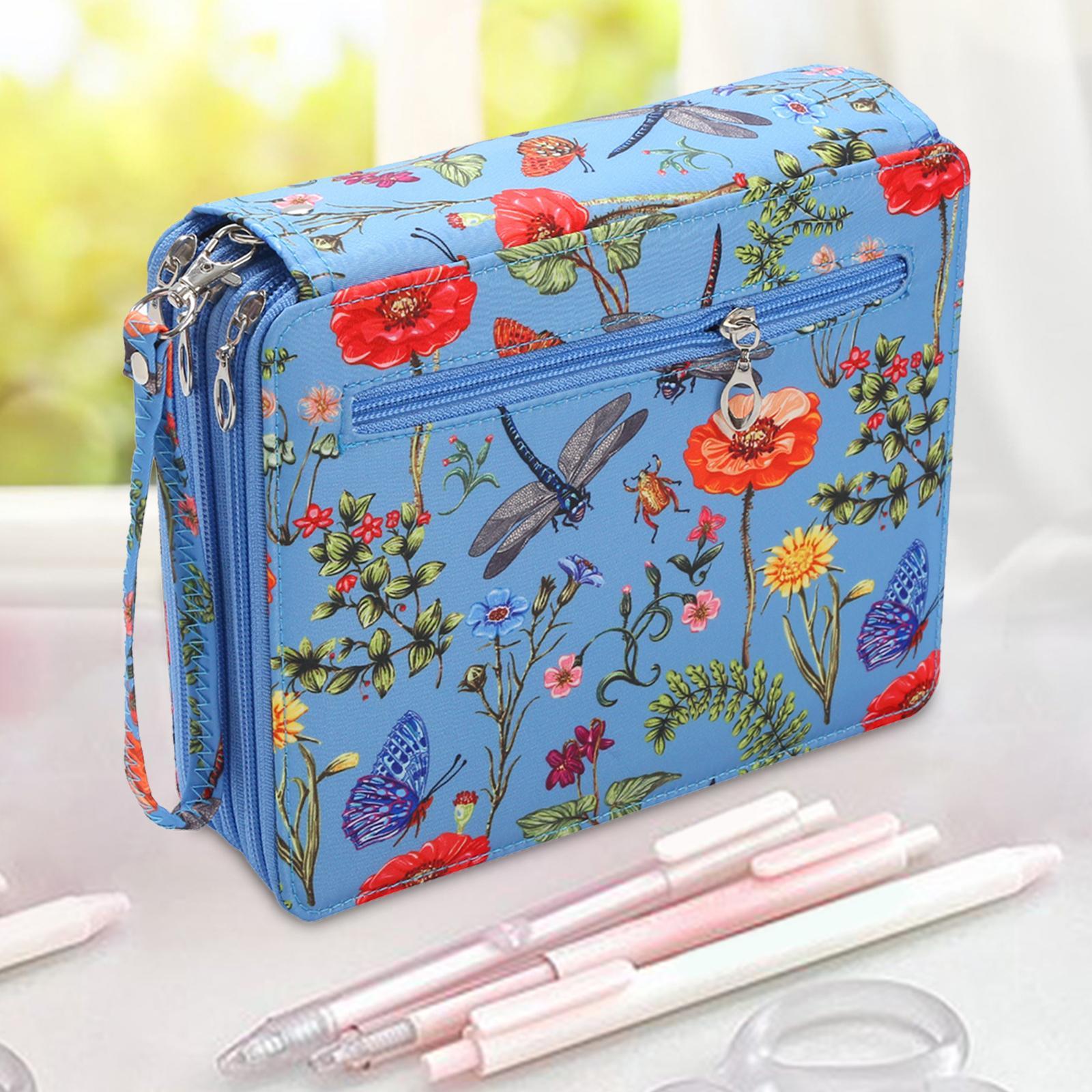 Pencil Holder 120 Slot Pouch 3 Layer Pen Organizer for Office Travel School