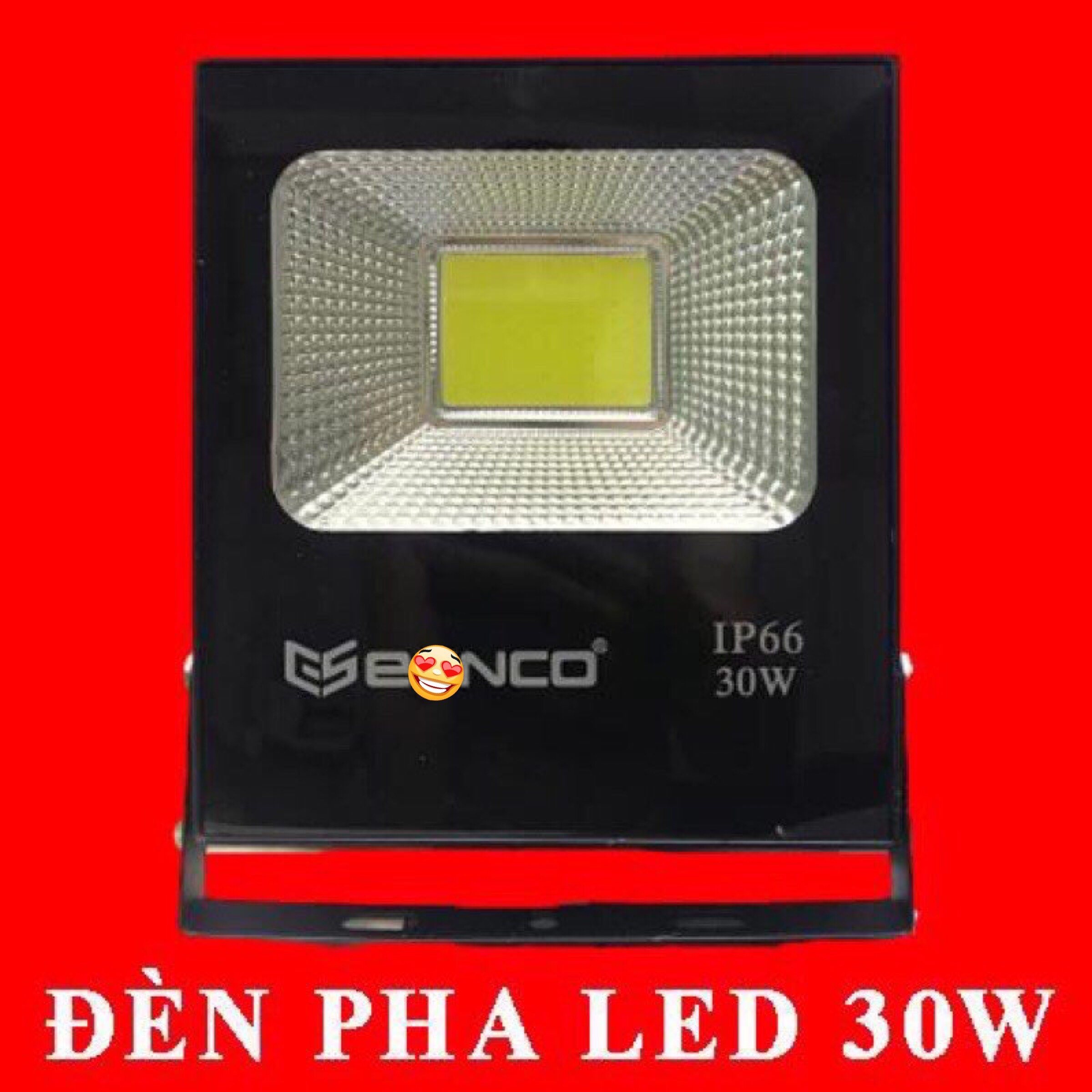 Đèn pha led 30W as trắng chuyên công trình bảng hiệu, trang trí sân vườn chống nước IP66